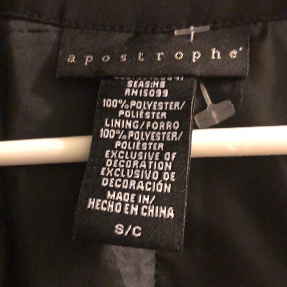 Apostrophe size small black top with studded detail - Picture 2 of 2